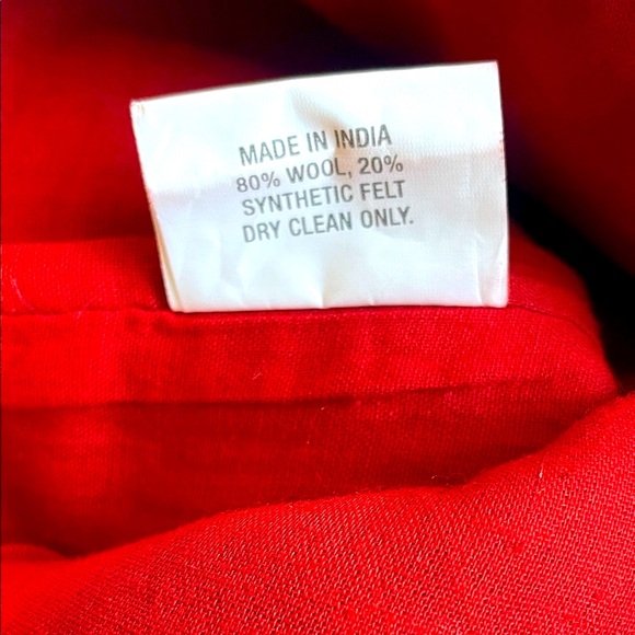 Crate & Barrel Res Christmas Stocking with Embroidered Design - Picture 7 of 7